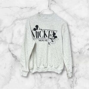 Disney Light heather Gray Mickey Mouse sweatshirt small